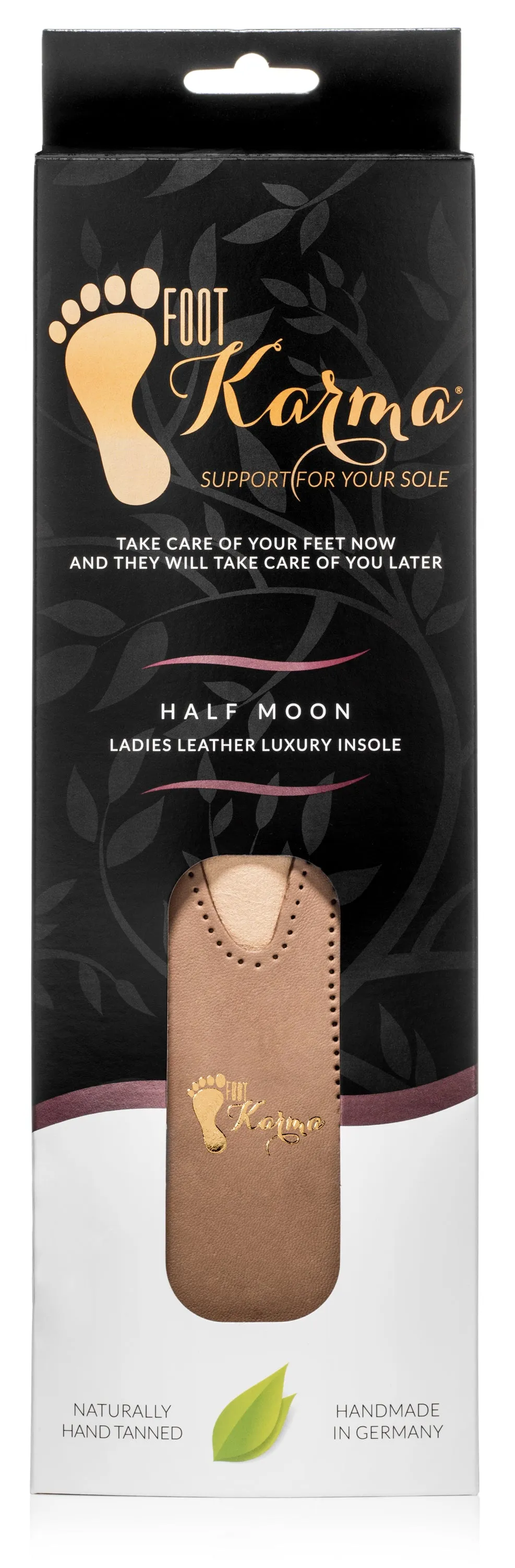 Half Moon Leather High Heel Insoles