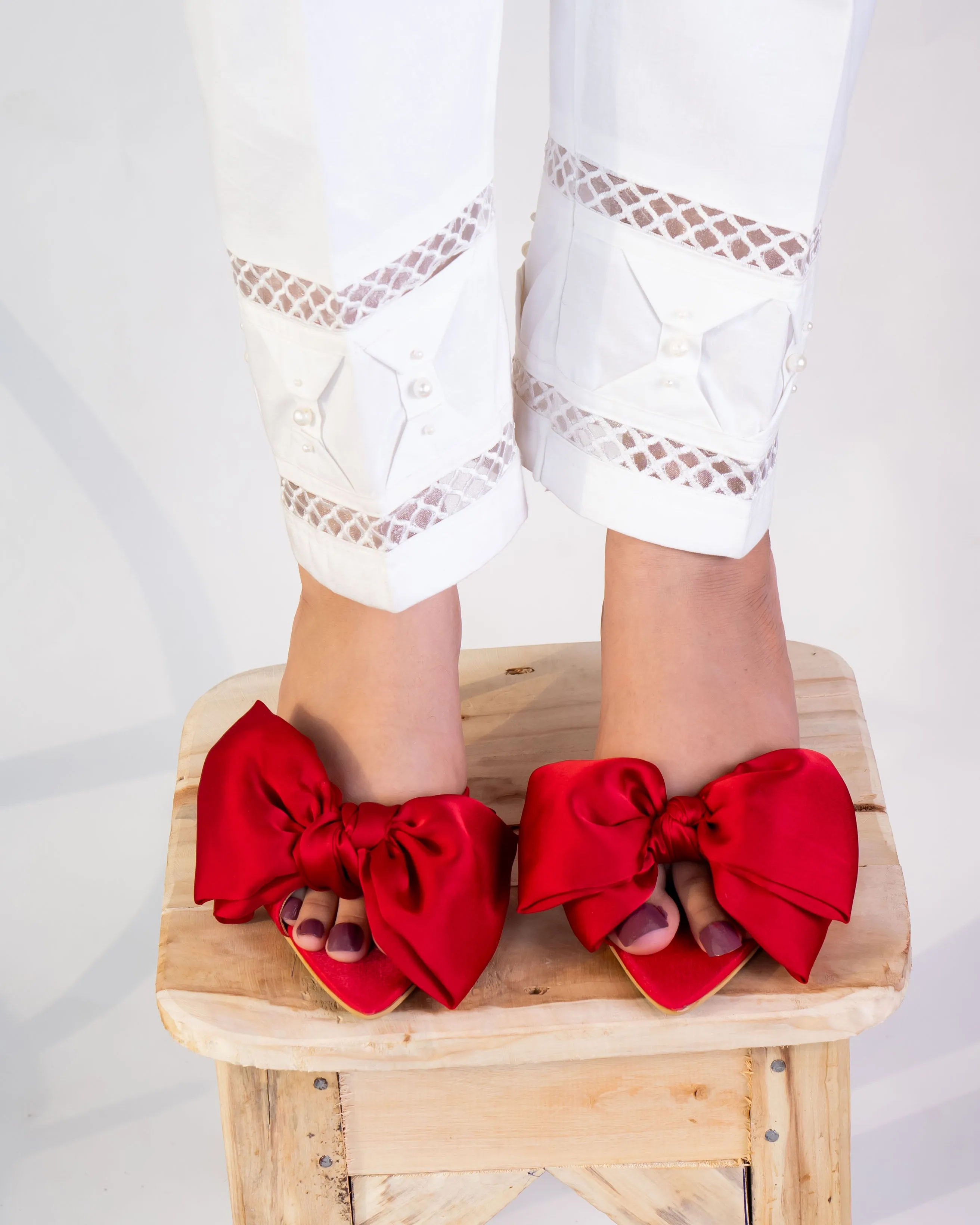 Hannah Bow Heels - Red