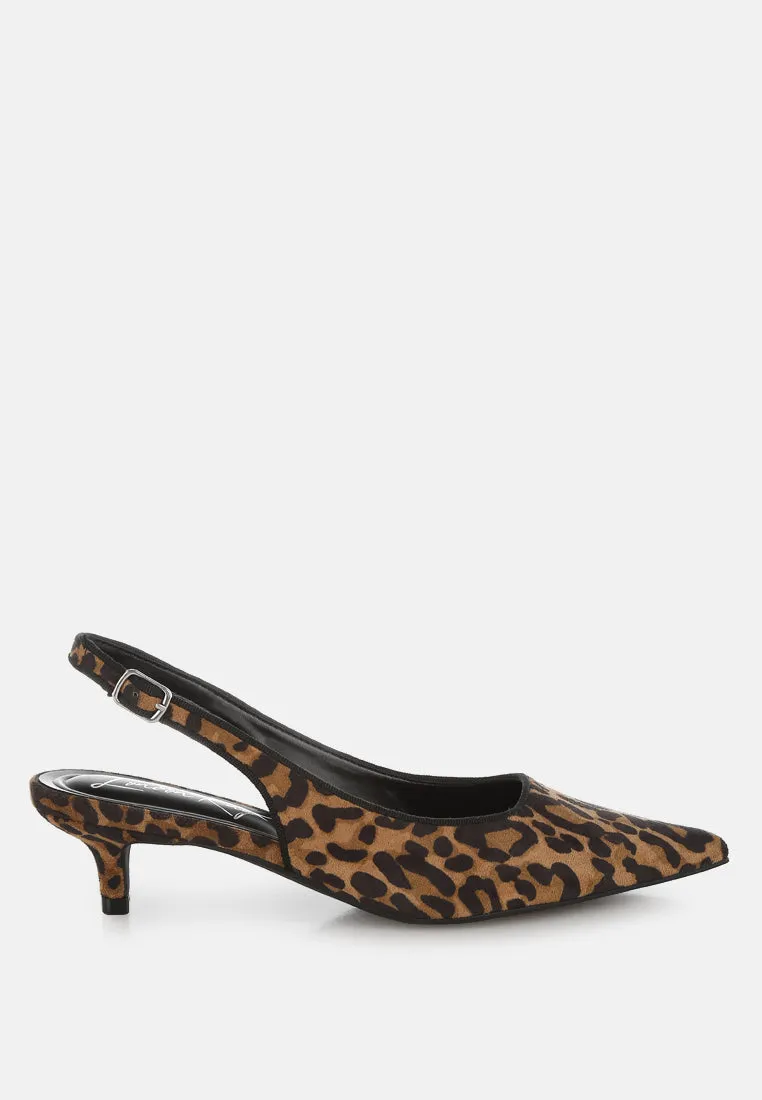 Jahzara Slingback Kitten Heel Sandals