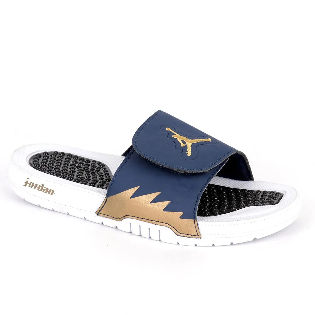 JD Hydro VRetro Blue with White Sole Men's Slide