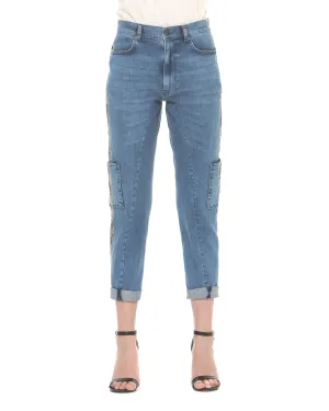 Jeans with side pockets