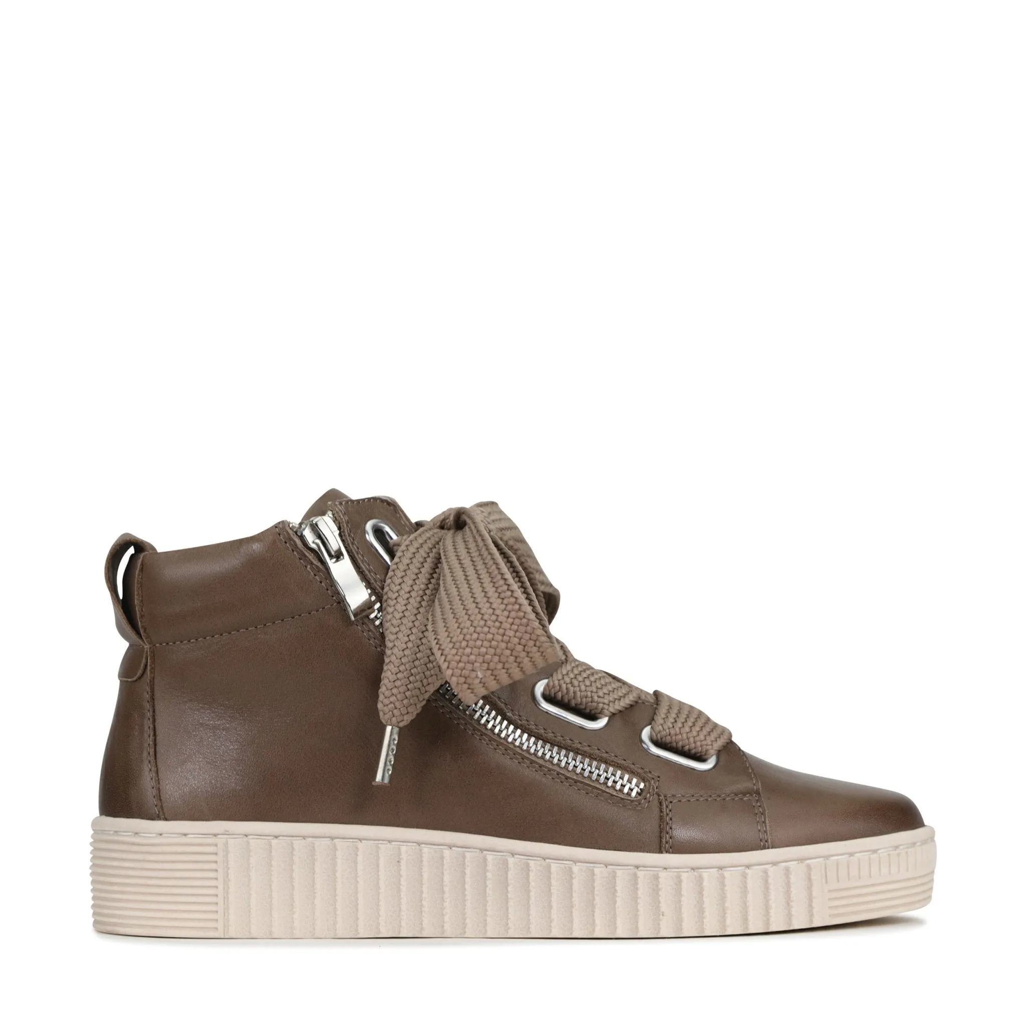 JOYOUS ARCHIVE LEATHER ZIP SNEAKER