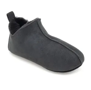 Kids Berit Sheepskin Slippers - Graphite