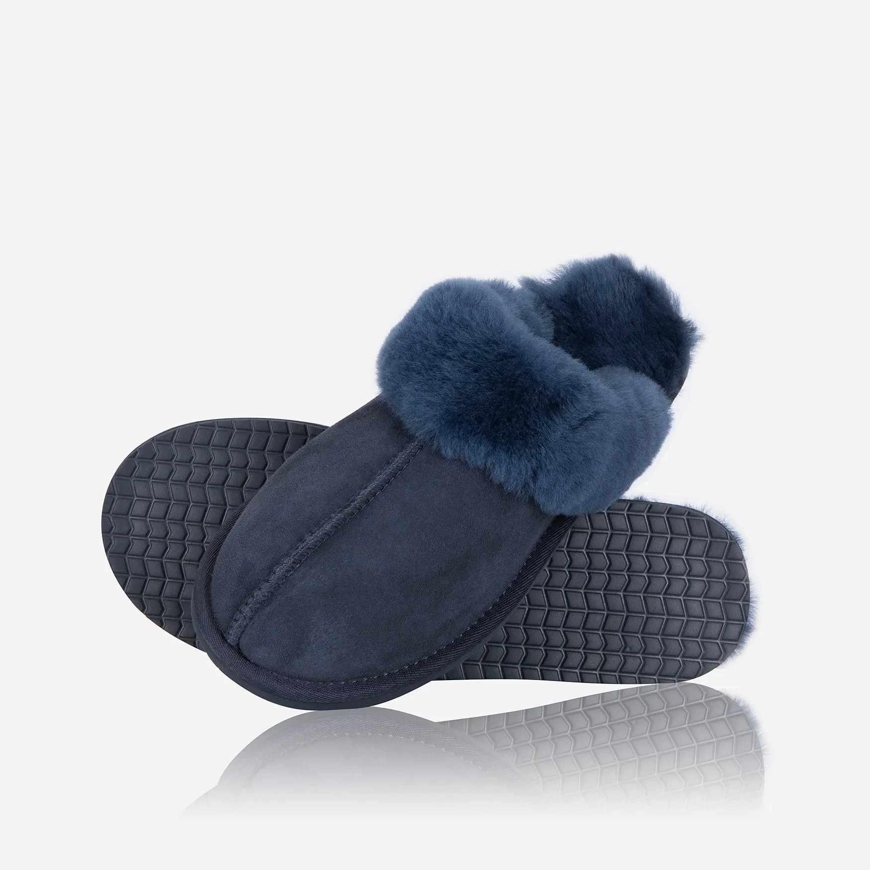 Ladies Slip On Slipper, Navy