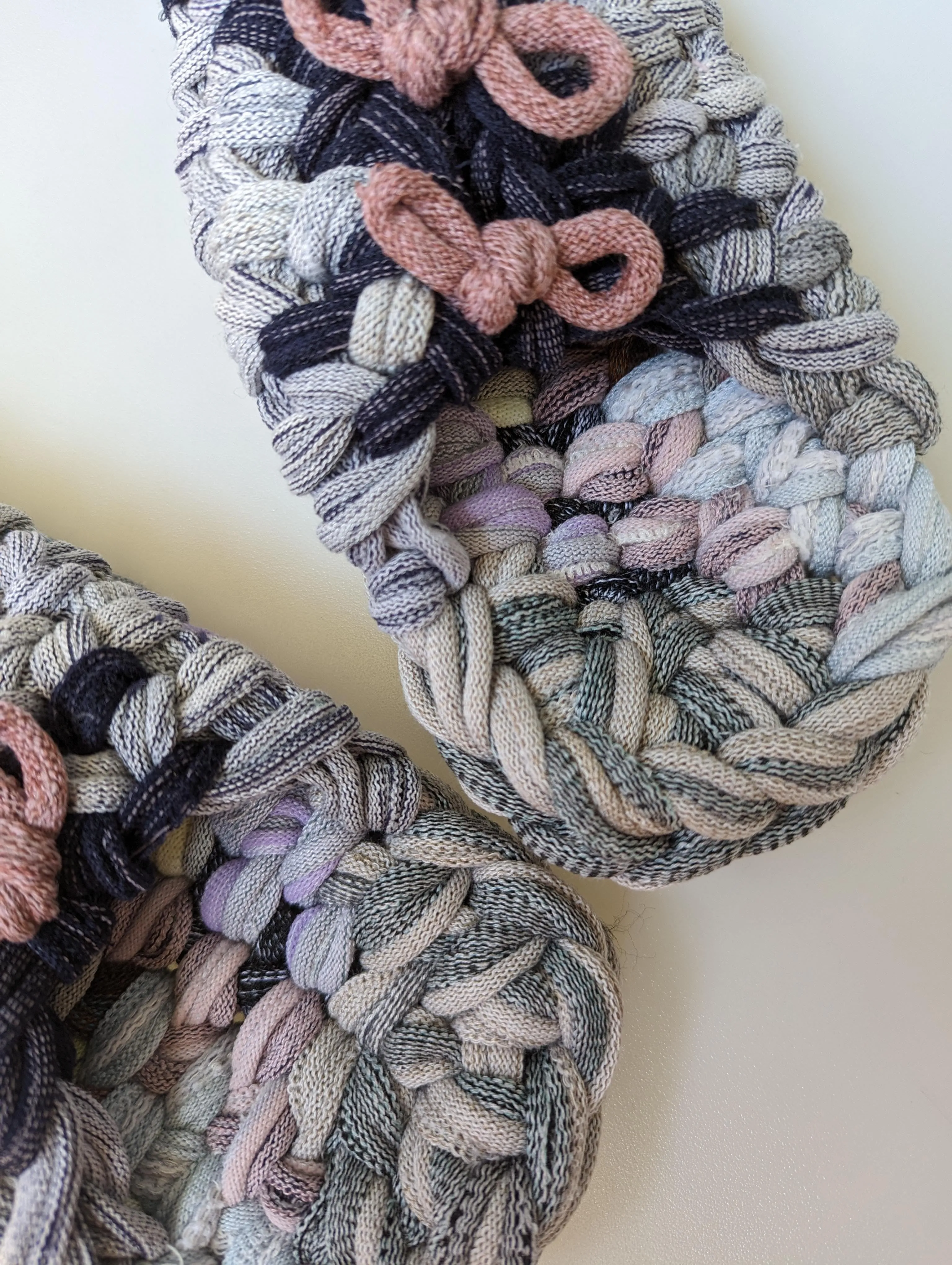 Large | Knit up-cycle slippers 2023-L17 [Large]