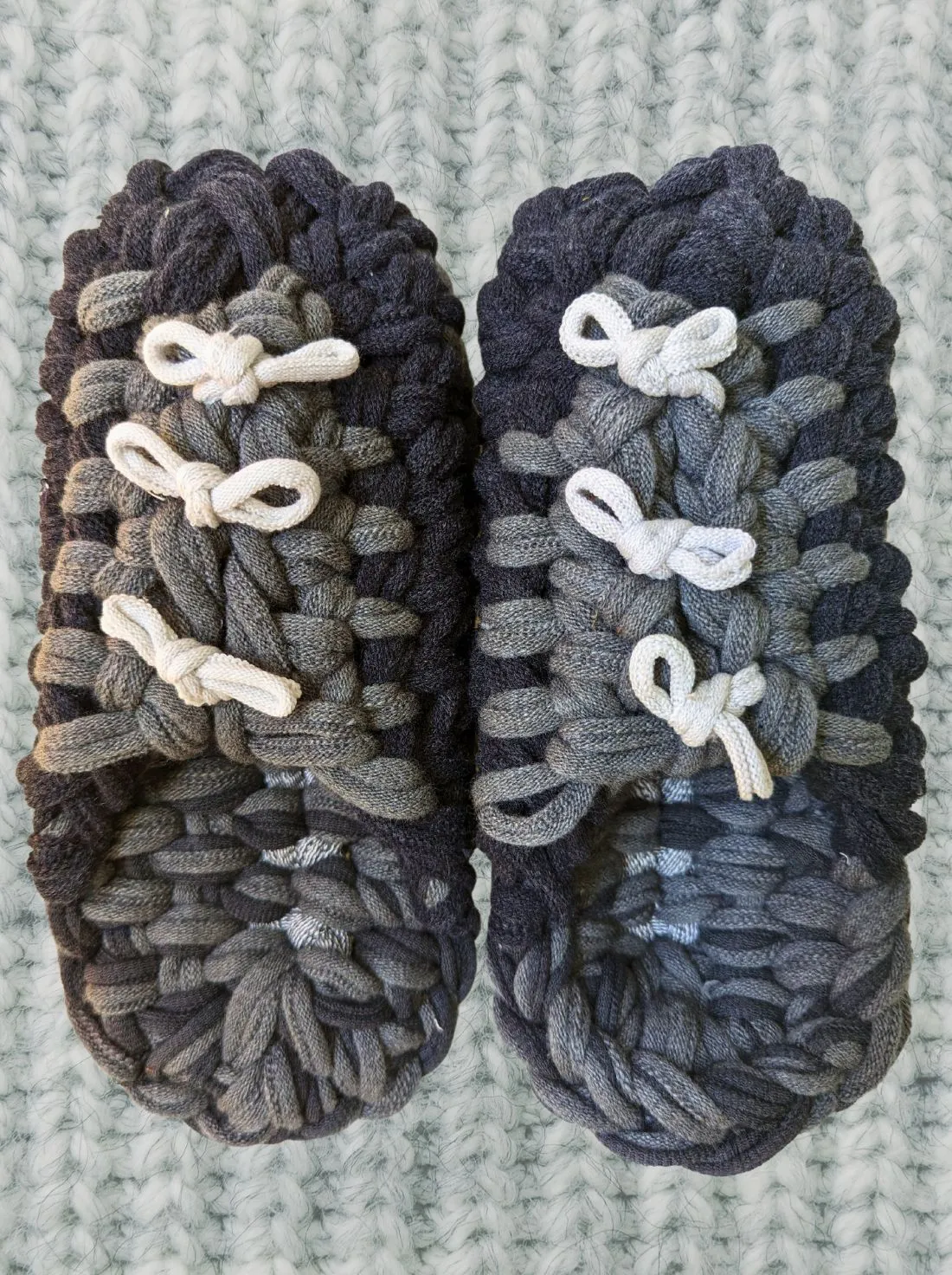 Large | Knit up-cycle slippers 2023-L21 [Large]