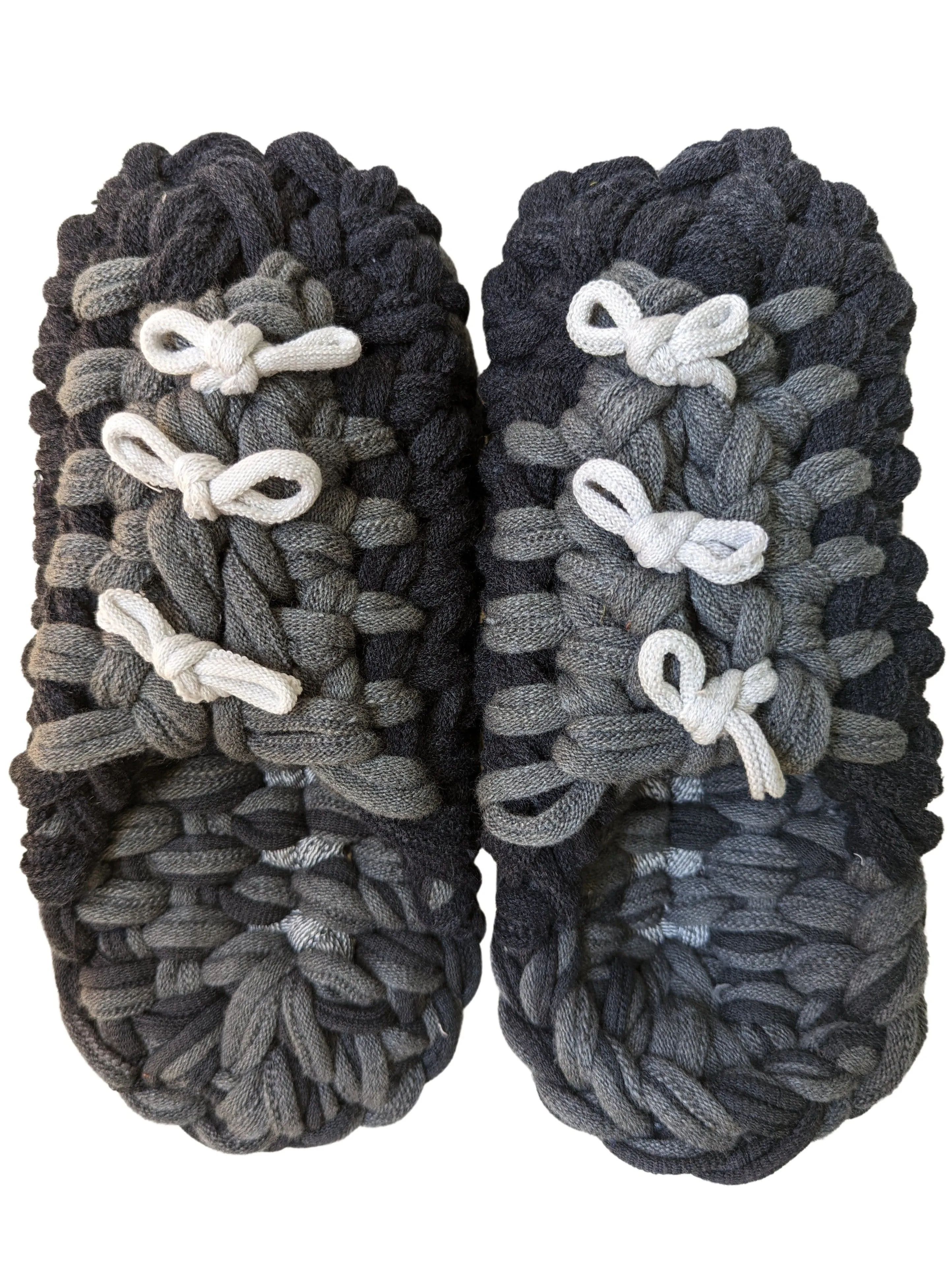 Large | Knit up-cycle slippers 2023-L21 [Large]