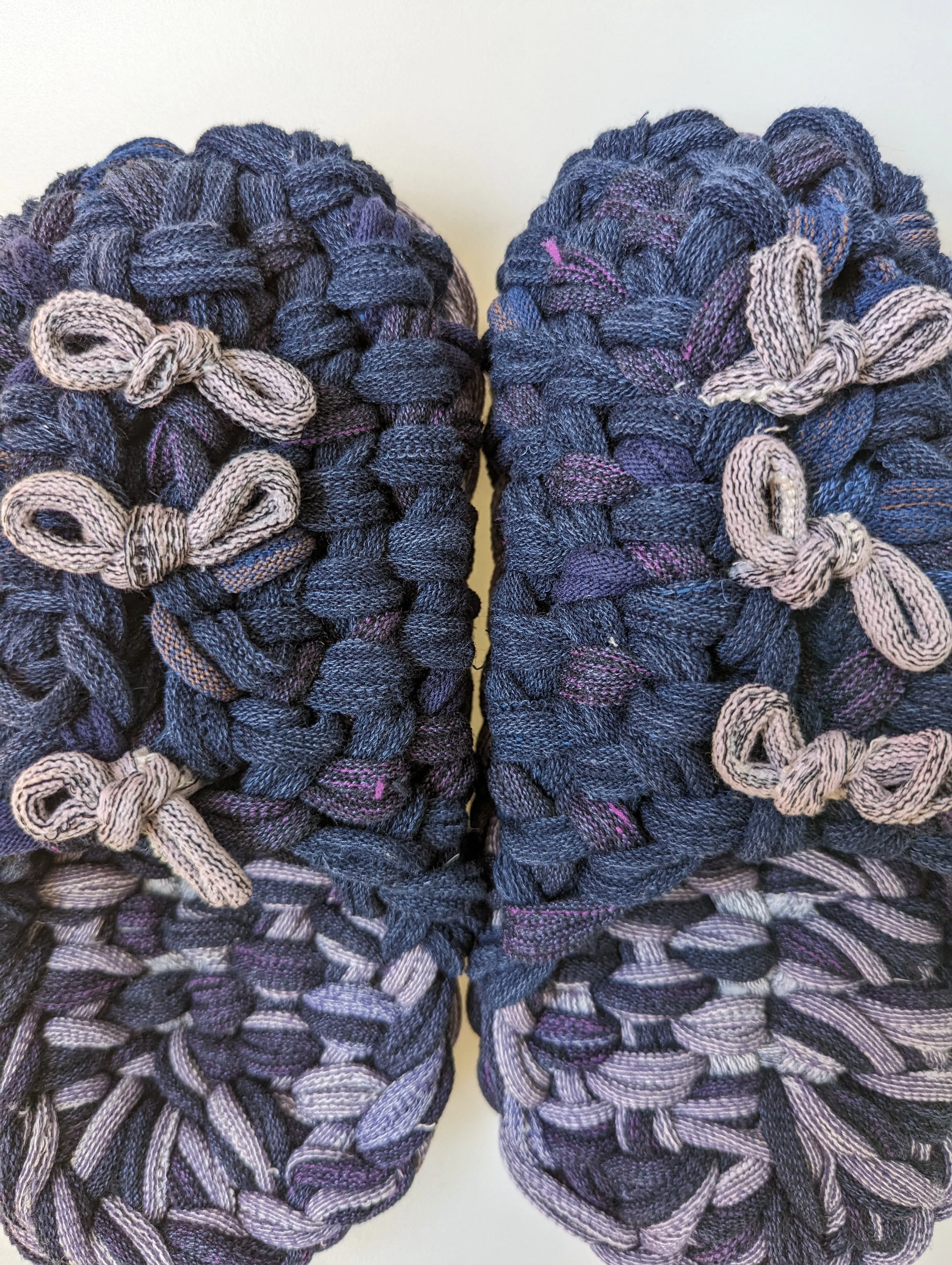 Large | Knit up-cycle slippers 2023-L22 [Large]