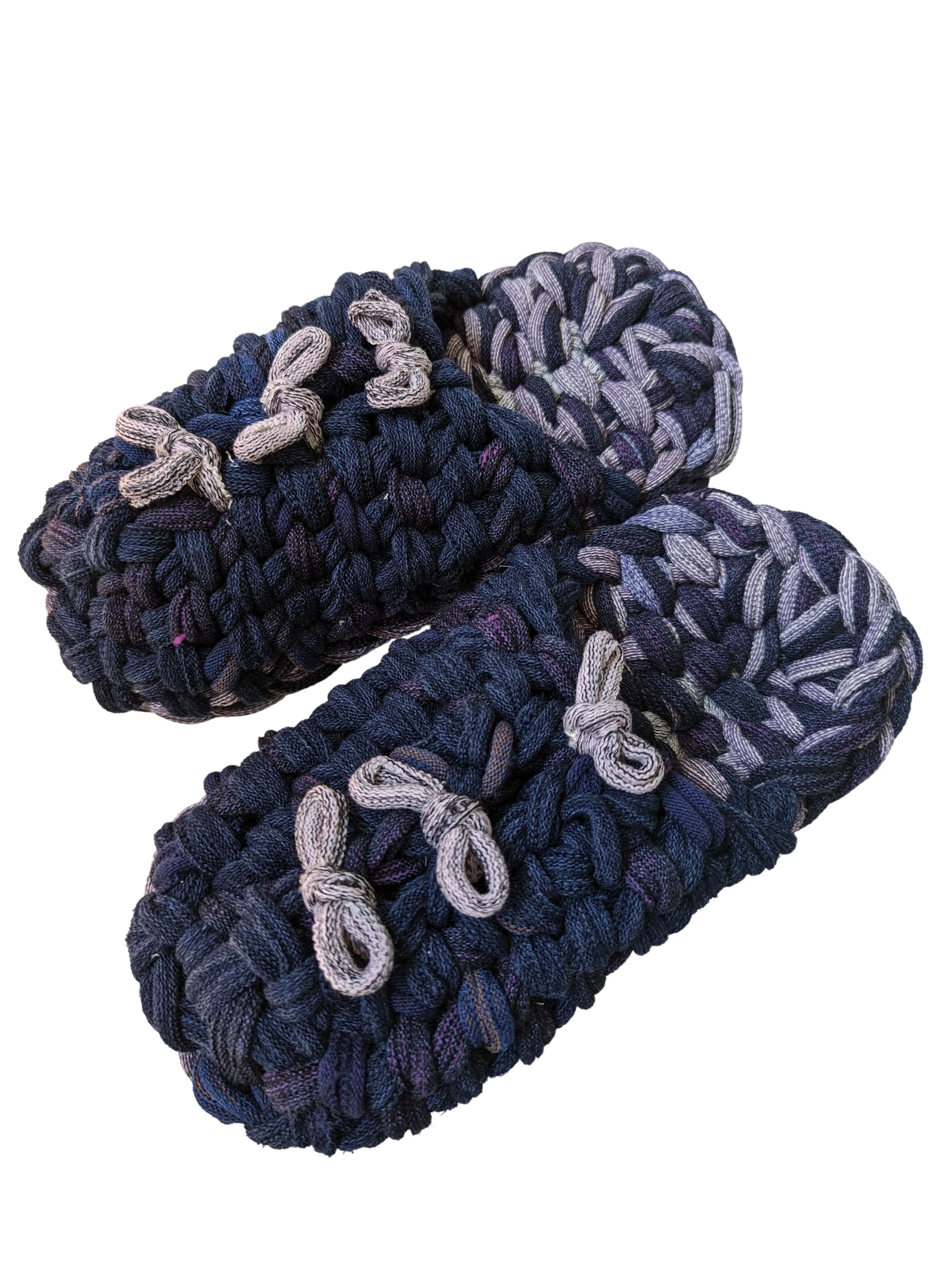 Large | Knit up-cycle slippers 2023-L22 [Large]