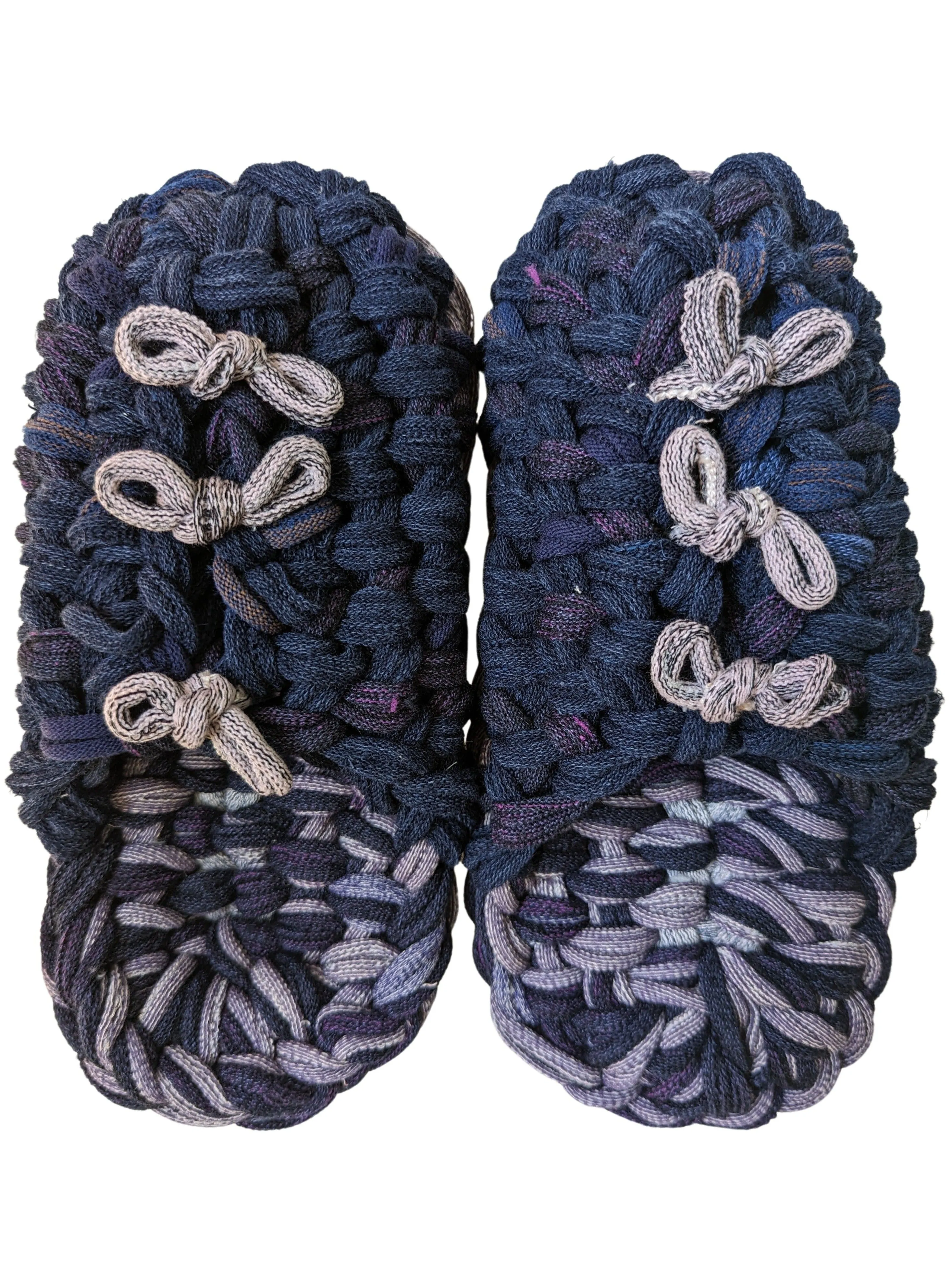 Large | Knit up-cycle slippers 2023-L22 [Large]