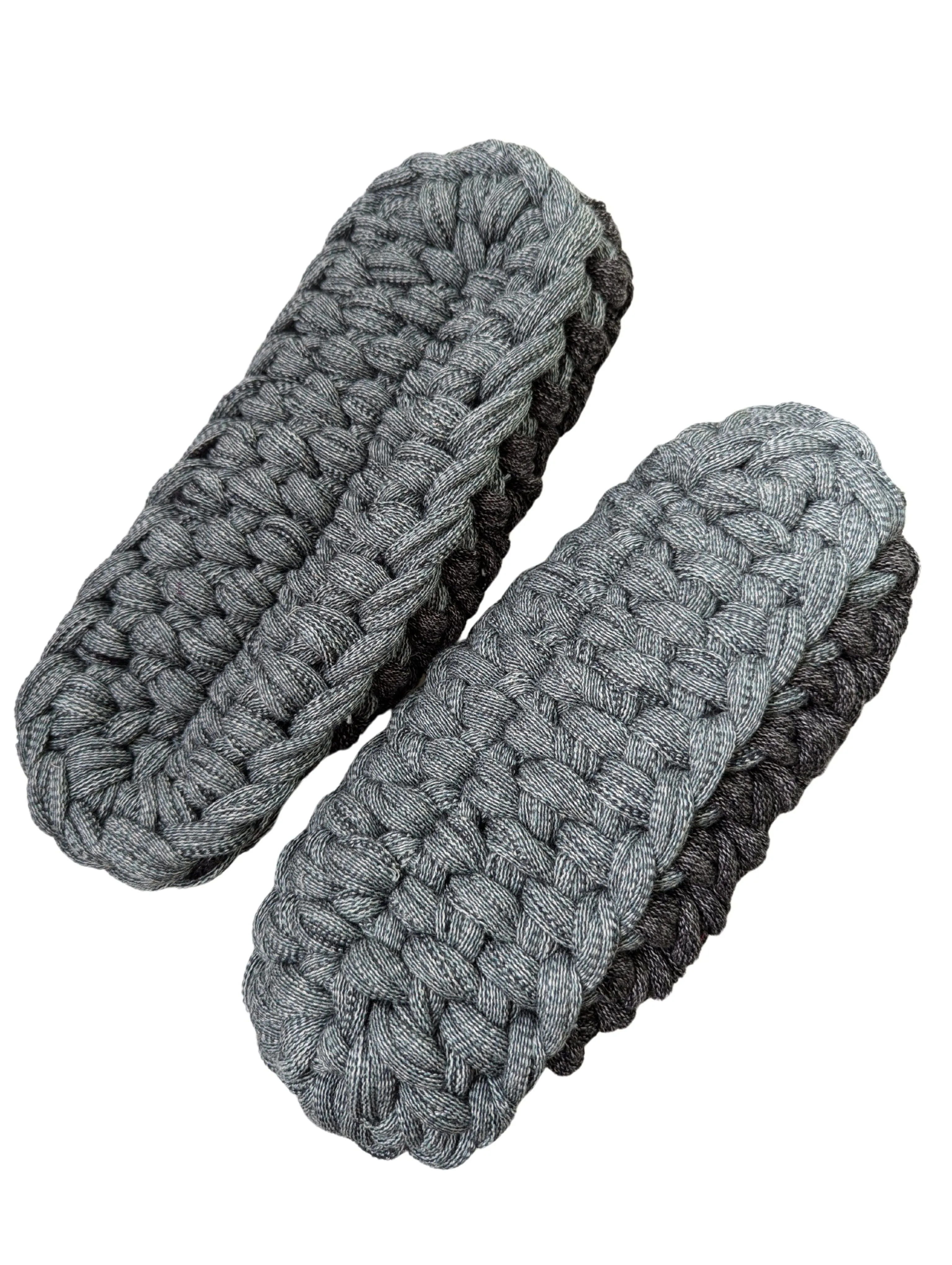 Large | Knit up-cycle slippers 2024-L128 [Large]