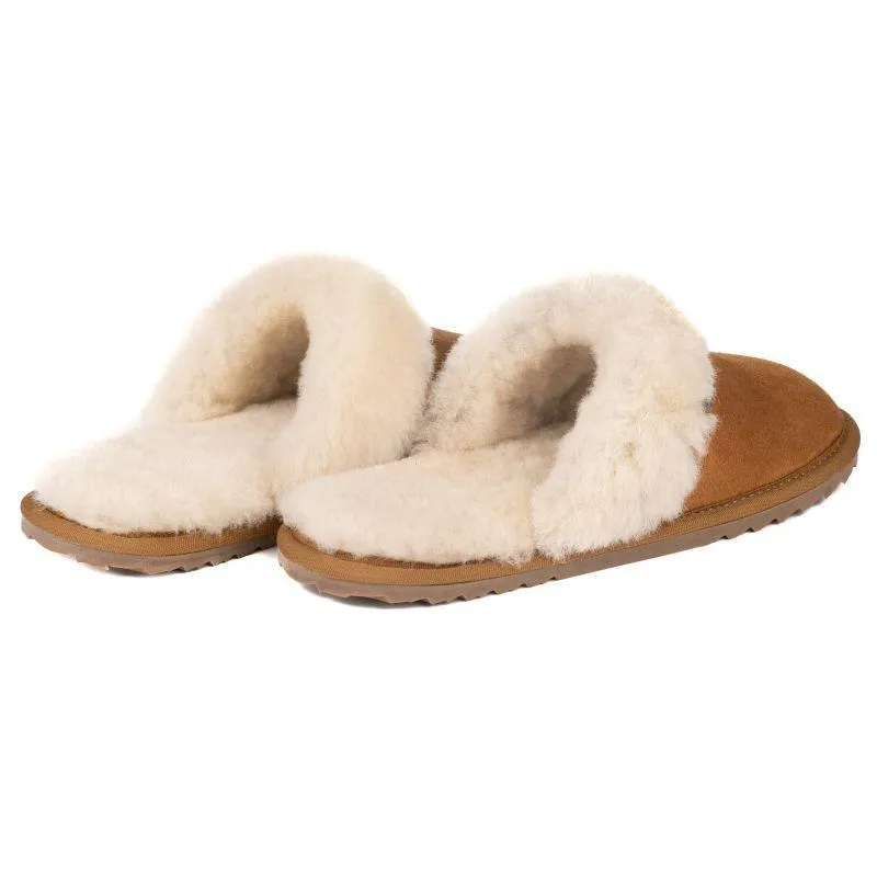 Le Chameau Maison Ladies Mule Slipper - Tan