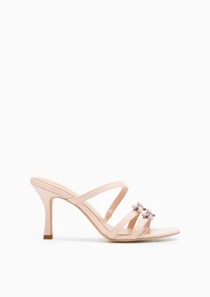 Lemony Mid Heel Sandals Pink