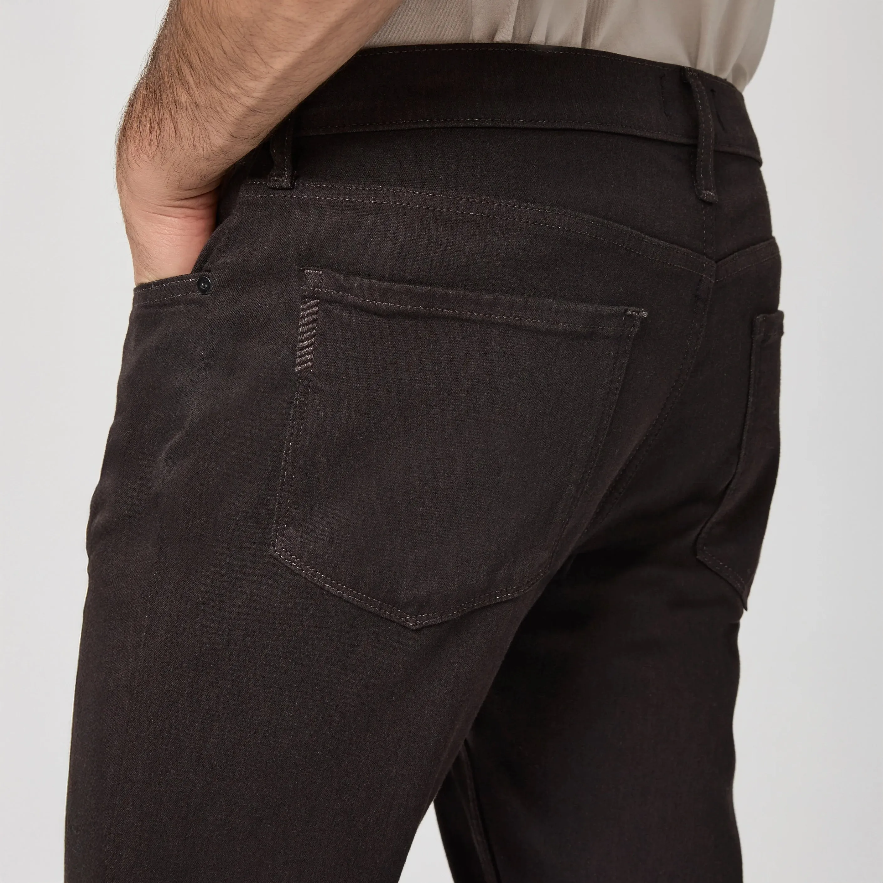 Lennox - Deep Chocolate Brown - Slim Fit Transcend Jeans - PAIGE