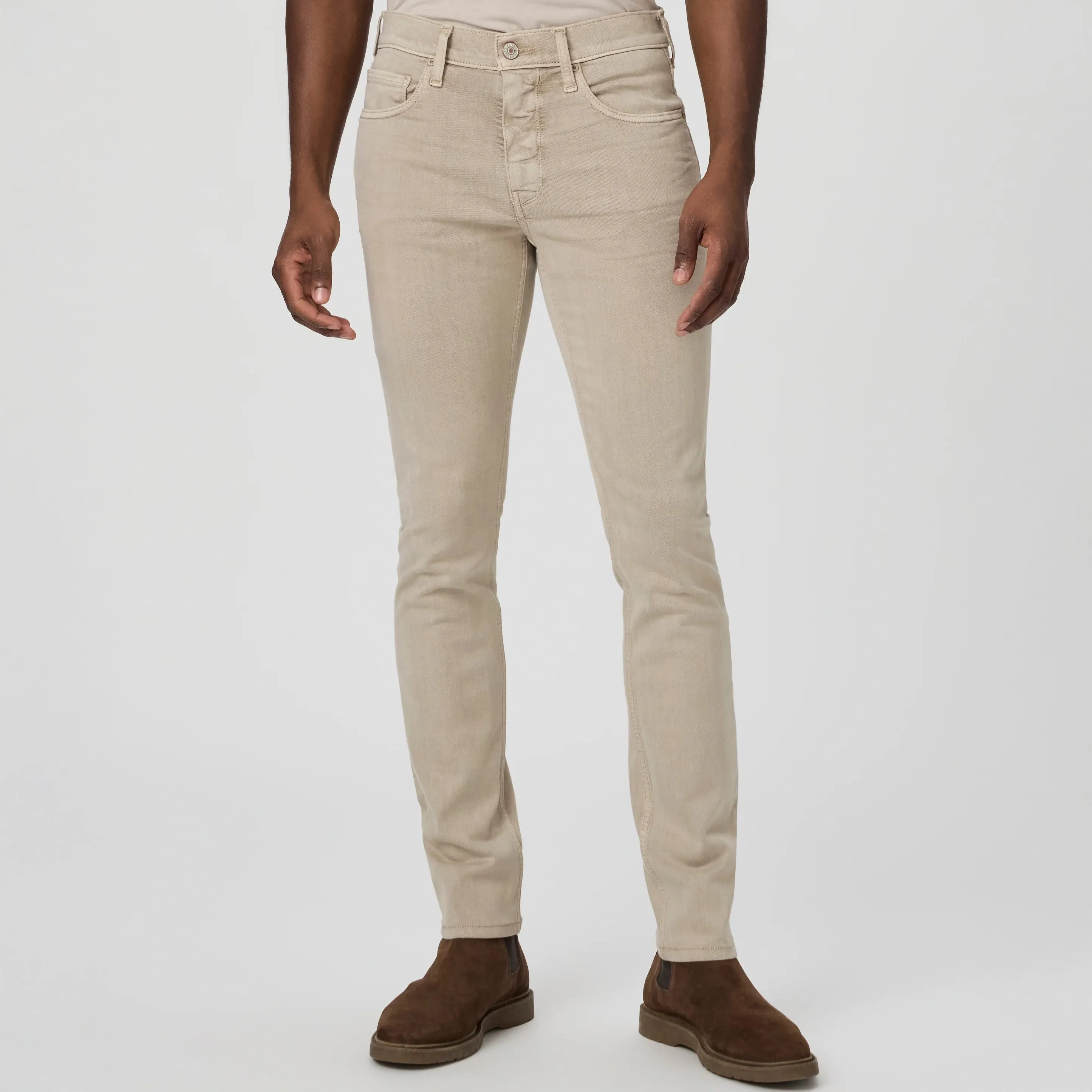 Lennox - Vintage Moroccan Clay (Beige) - Slim Fit Transcend Jeans - PAIGE