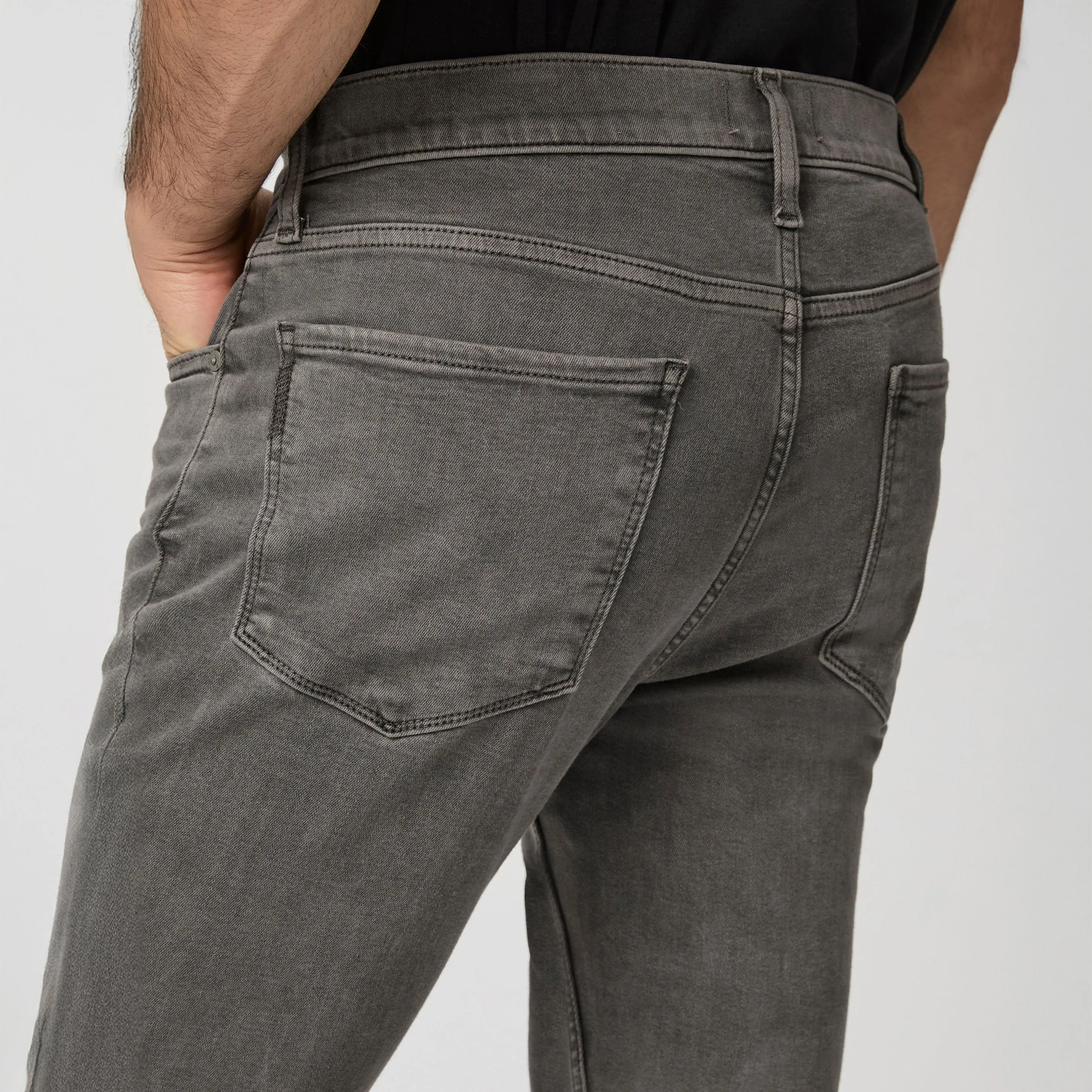 Lennox - Vintage Volcanic Ash (Gray) - Slim Fit Transcend Jeans - PAIGE