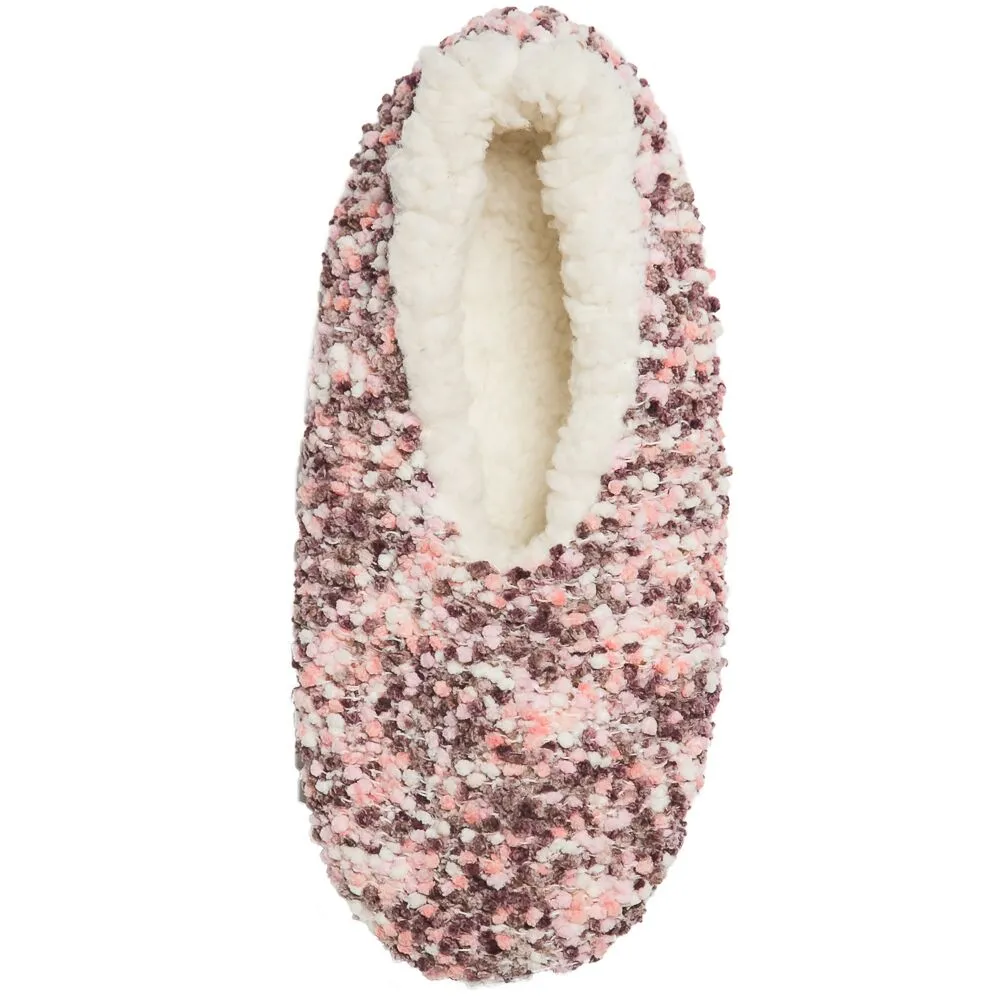 Lounge Slippers: Pink Popcorn