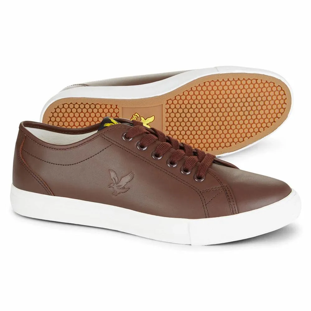 Lyle and Scott Teviot Leather Trainers - Brown