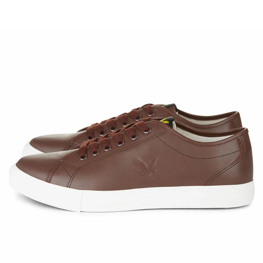 Lyle and Scott Teviot Leather Trainers - Brown