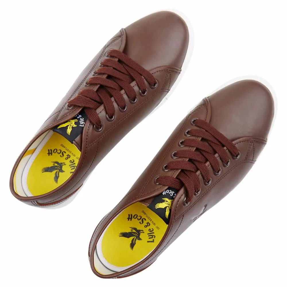 Lyle and Scott Teviot Leather Trainers - Brown