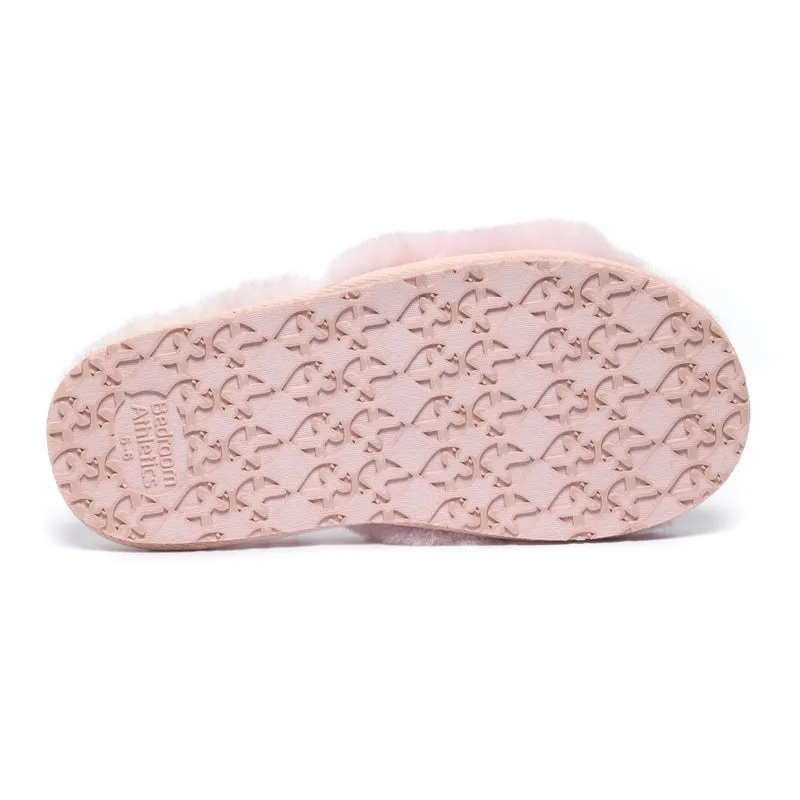 Madison - Sheepskin Slider - Soft Pink