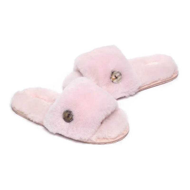 Madison - Sheepskin Slider - Soft Pink