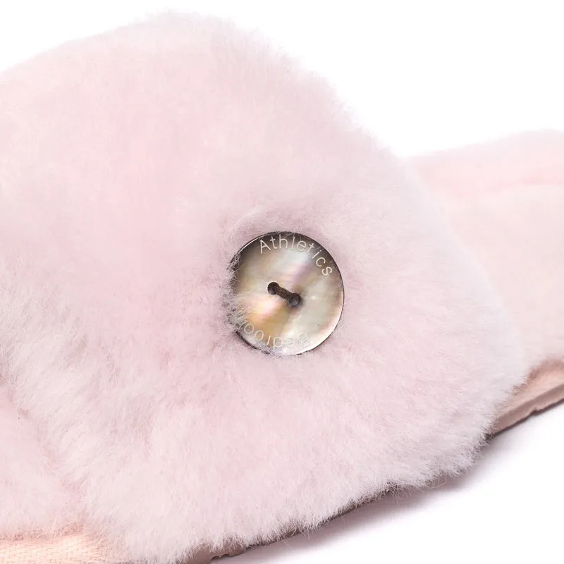 Madison - Sheepskin Slider - Soft Pink