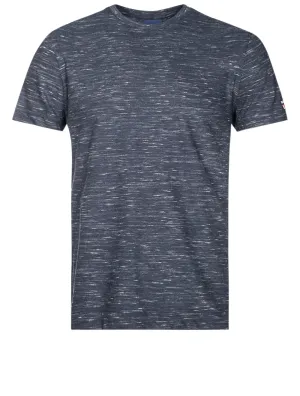 Marled Short Sleeve T-shirt Evening Blue