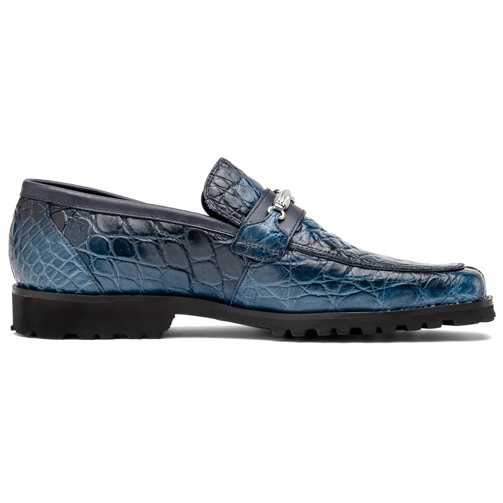 Mauri 4894/7 Debonair Alligator/ Nappa Loafers Blue Dirty/ Wonder Blue