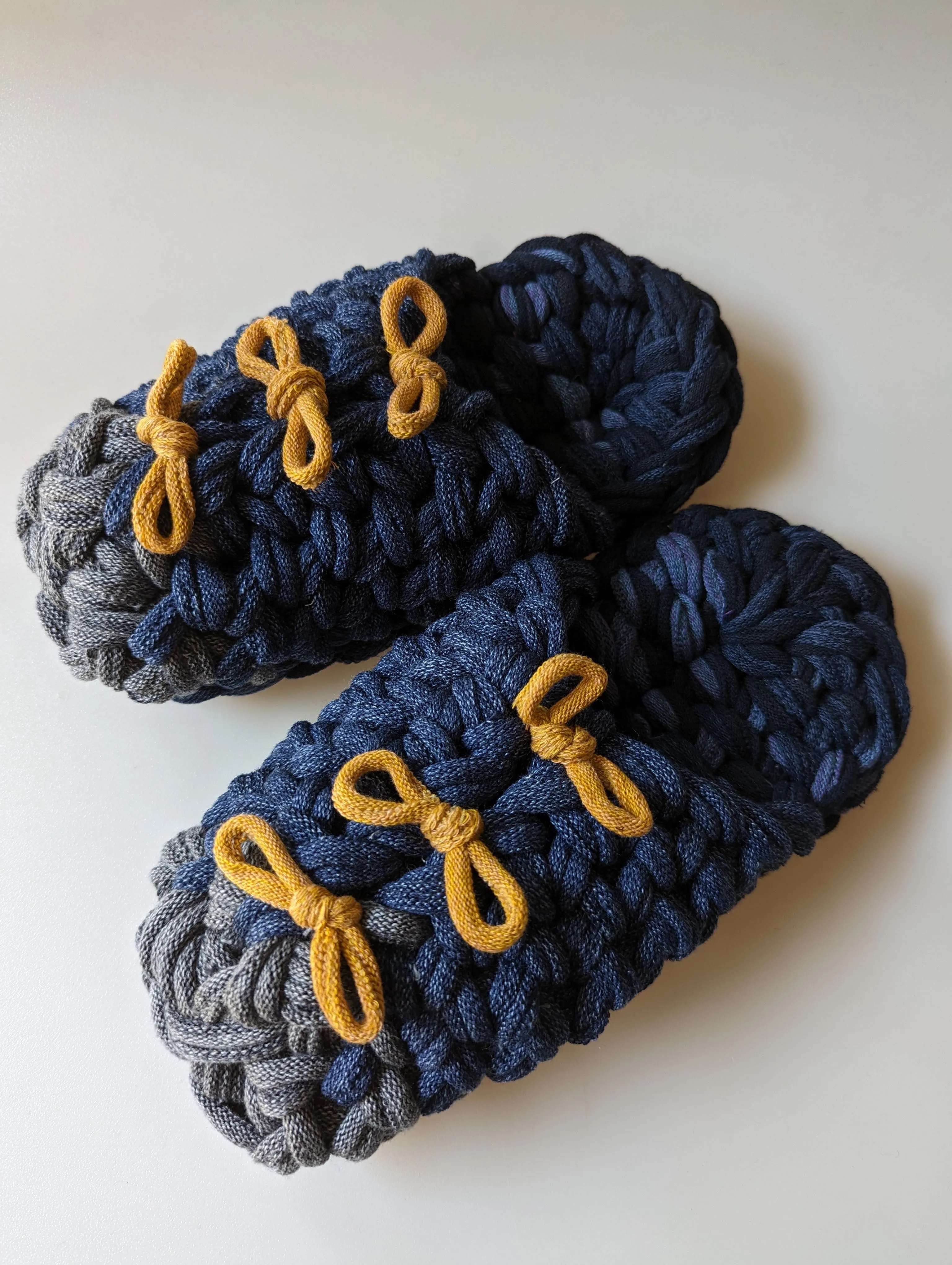 Medium | Knit up-cycle slippers 2023-M12 [Medium]