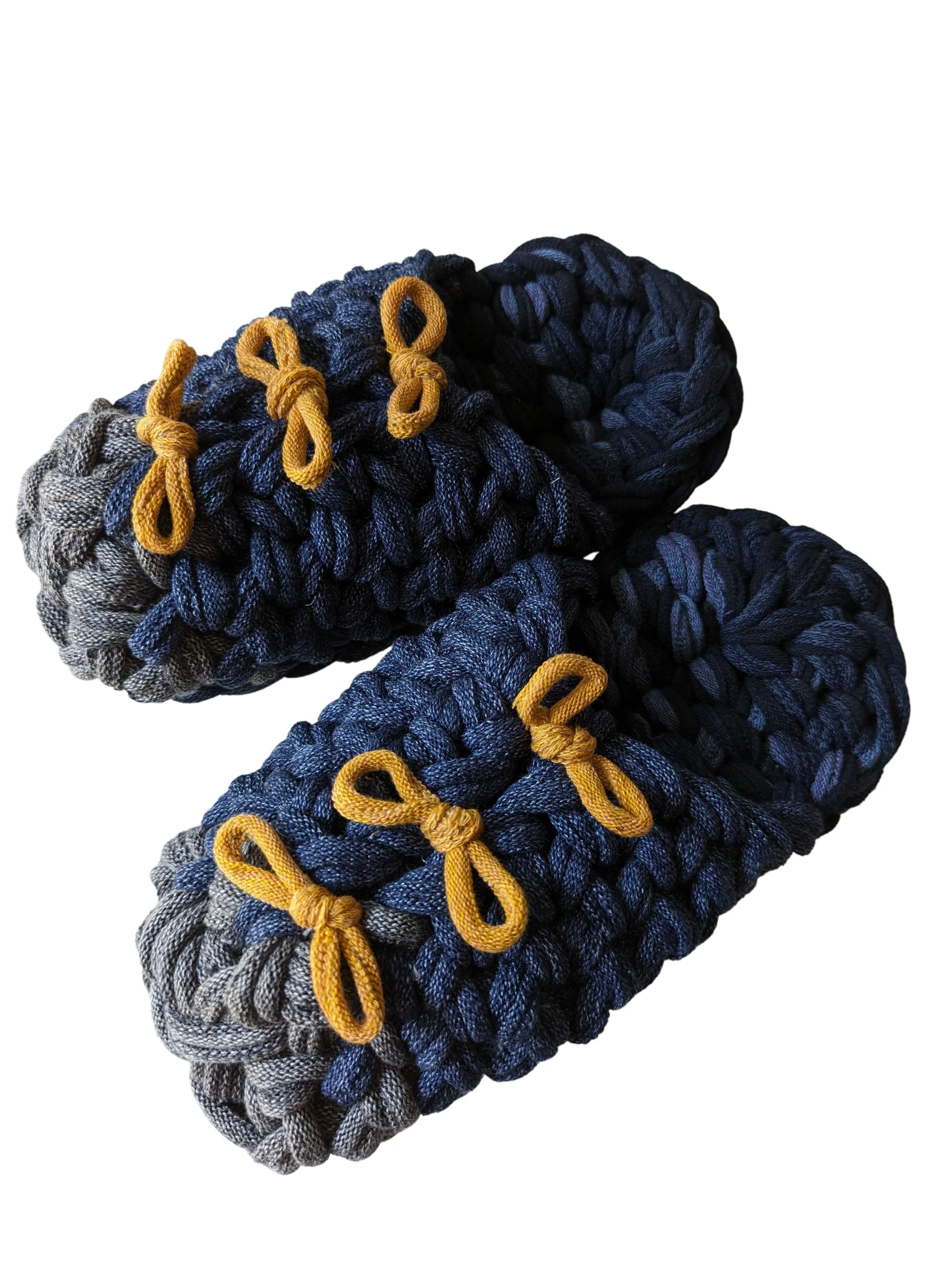 Medium | Knit up-cycle slippers 2023-M12 [Medium]