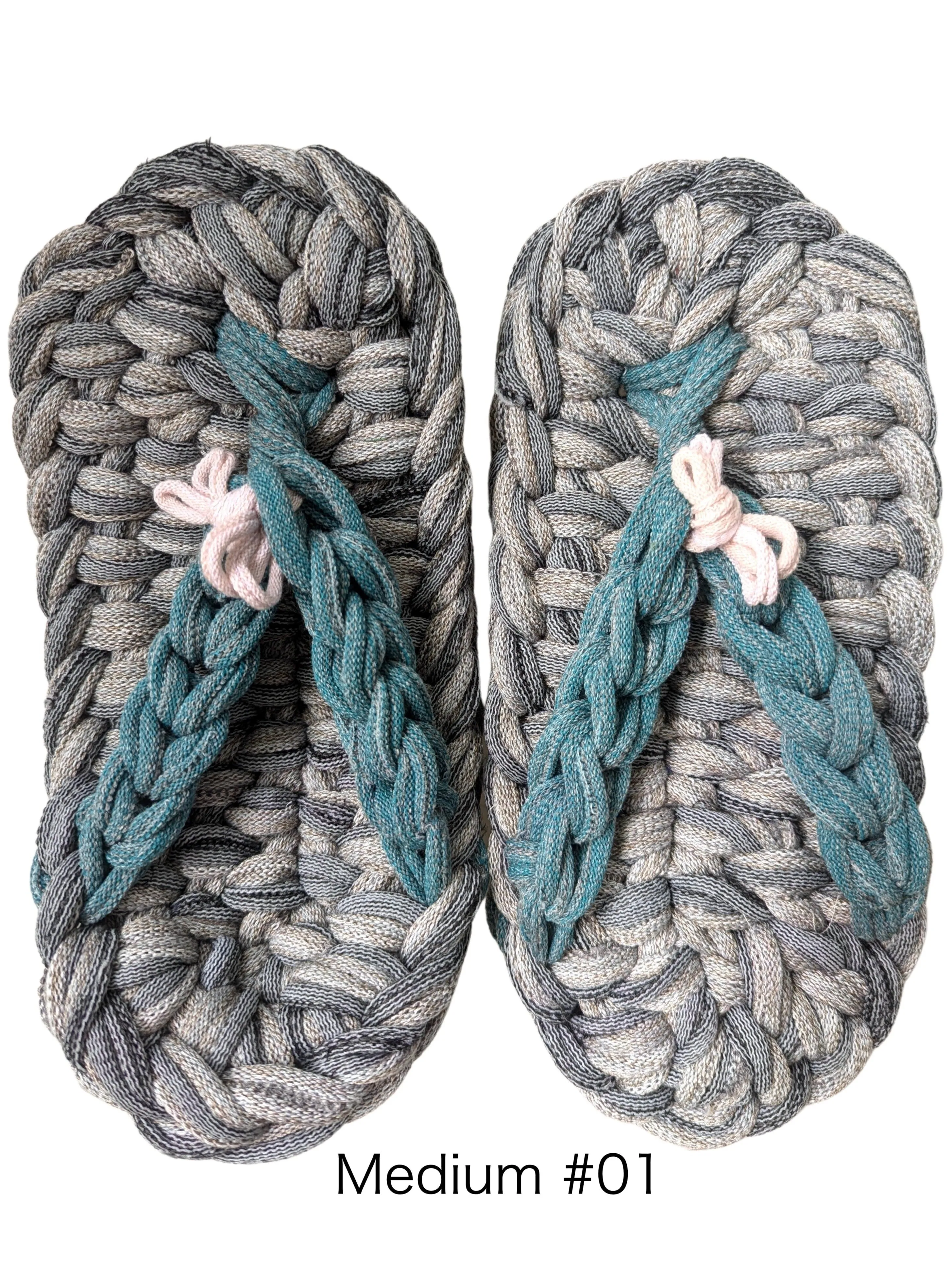 Medium | Knit Up-cycle ZOURI Slippers 2024SS [Medium]