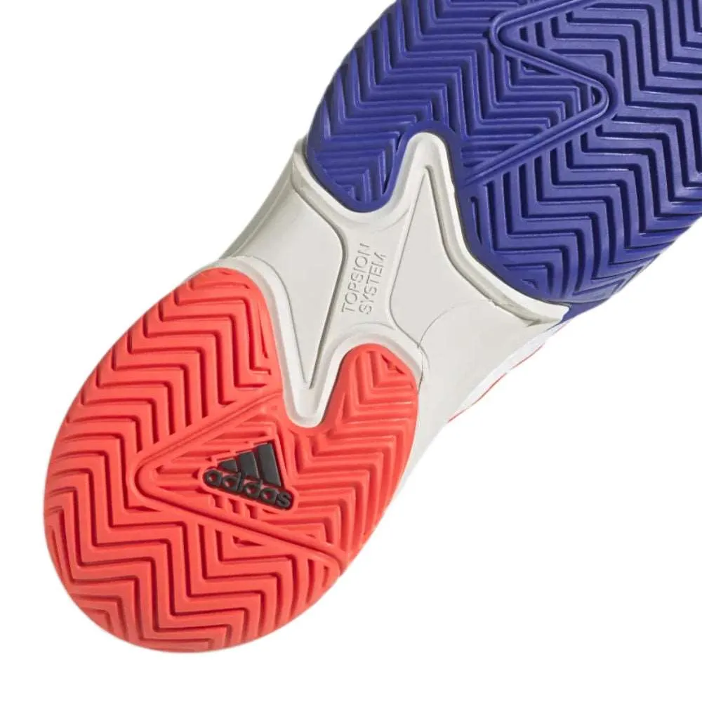 Men's Barricade Tennis Shoe (Lucid Blue/Core Black/Solar Red)