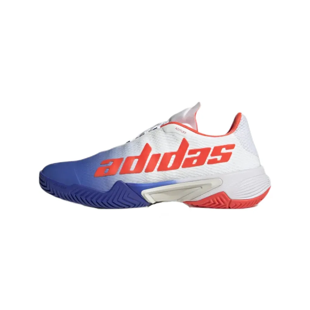 Men's Barricade Tennis Shoe (Lucid Blue/Core Black/Solar Red)