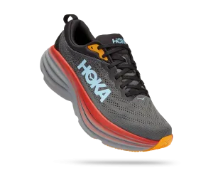 Men's Hoka Bondi 8 Color: Anthracite / Castlerock (WIDE WIDTH)