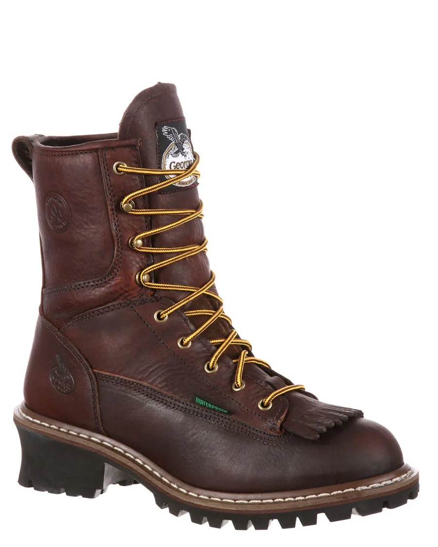 Men's Steel Toe Waterproof Logger Boots