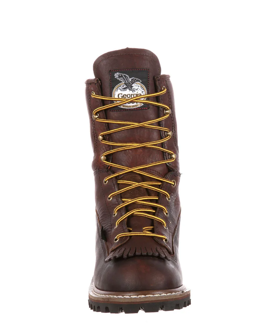 Men's Steel Toe Waterproof Logger Boots