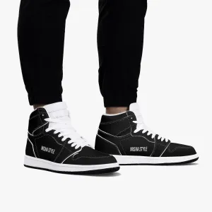 Misha Black High-Top Leather Sneakers