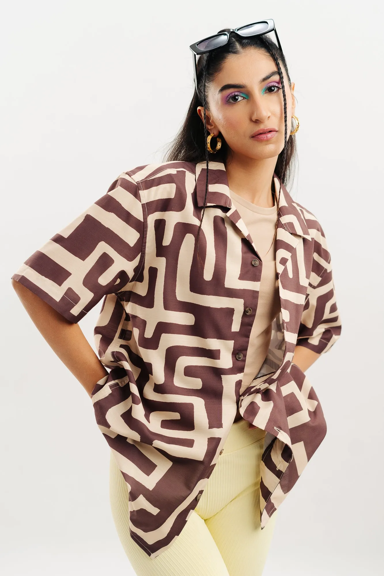 Mocha Maze Shirt