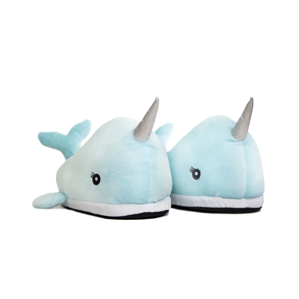 Narwhal Slippers One Size UK 4-8