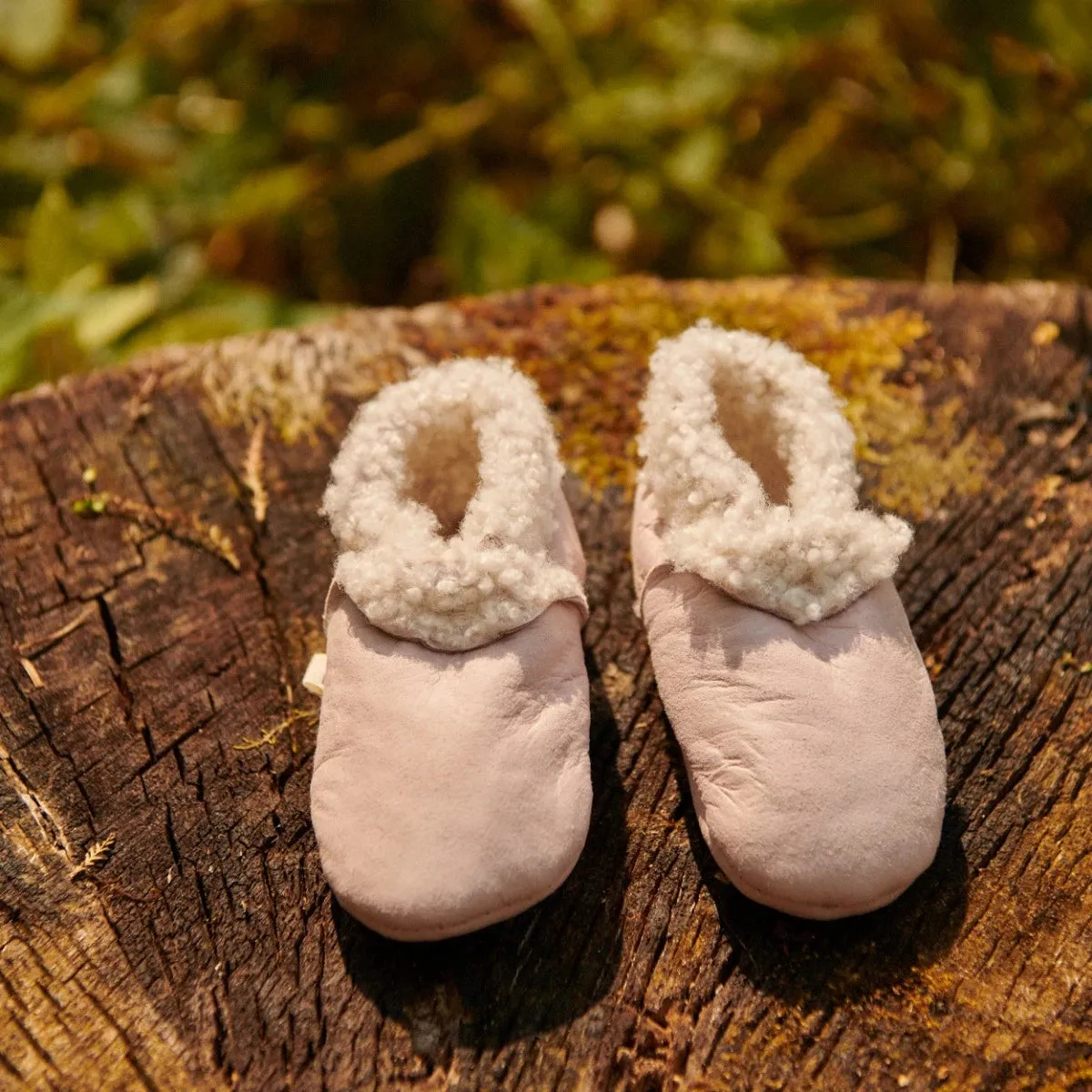 Nature Baby Lambskin Bootie - Rosebud