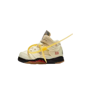 Off-White x Air Jordan 5 Retro SP TD 'Sail'