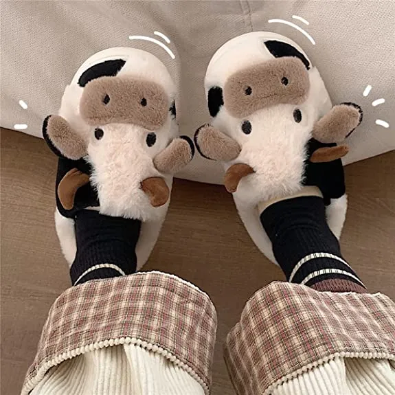 Pat and Pet Emporium | Shoes | Women's Cute Soft Cow Slipper