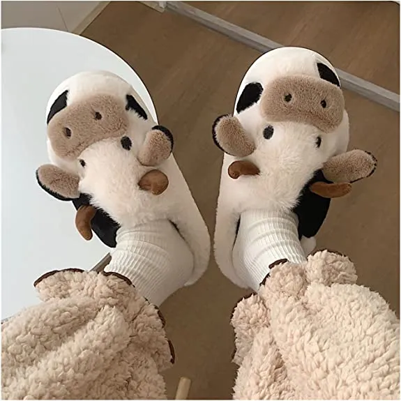 Pat and Pet Emporium | Shoes | Women's Cute Soft Cow Slipper