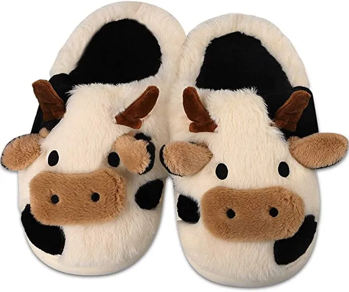 Pat and Pet Emporium | Shoes | Women's Cute Soft Cow Slipper