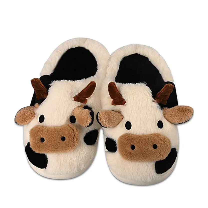 Pat and Pet Emporium | Shoes | Women's Cute Soft Cow Slipper