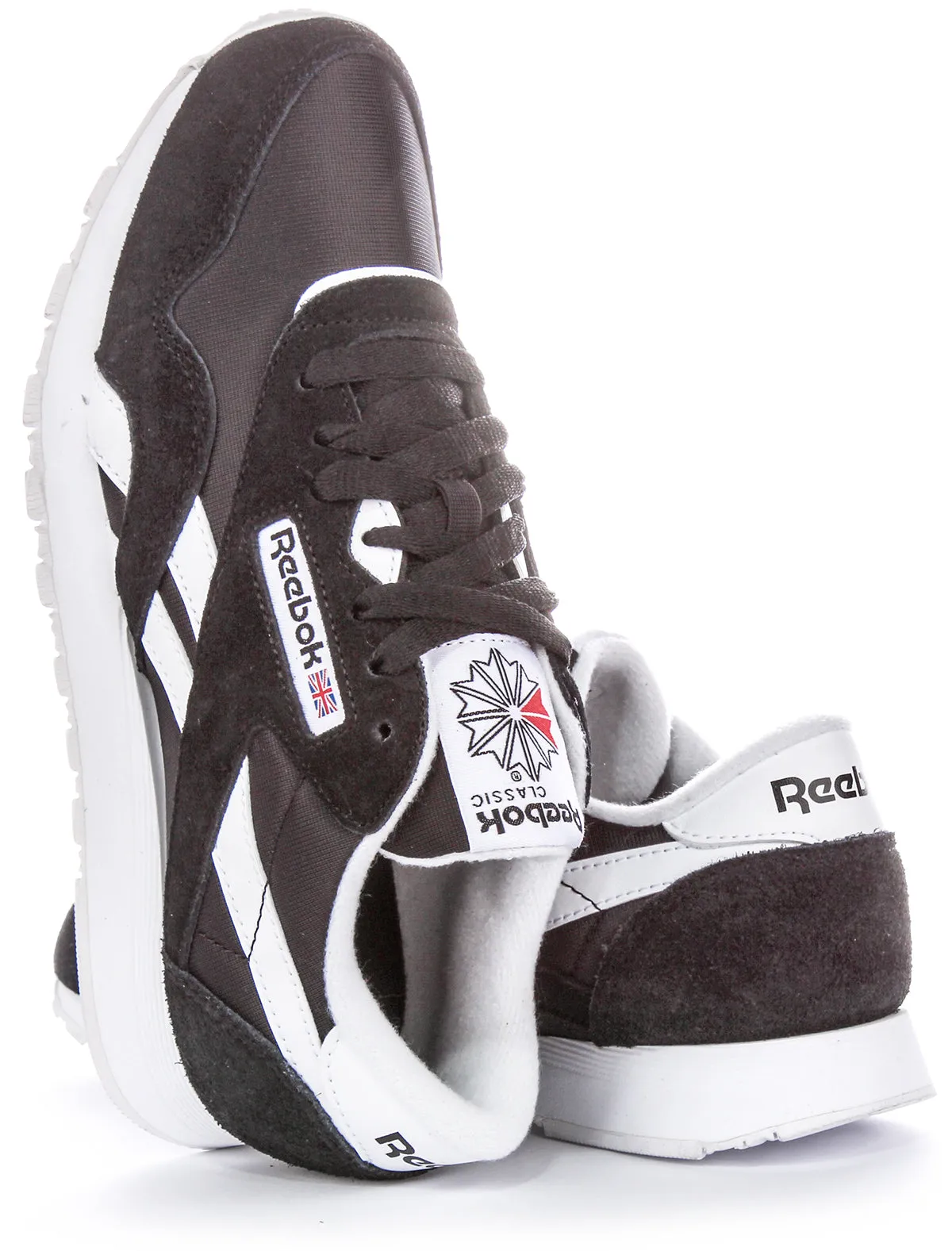 Reebok Classic Nylon In Black White For Men