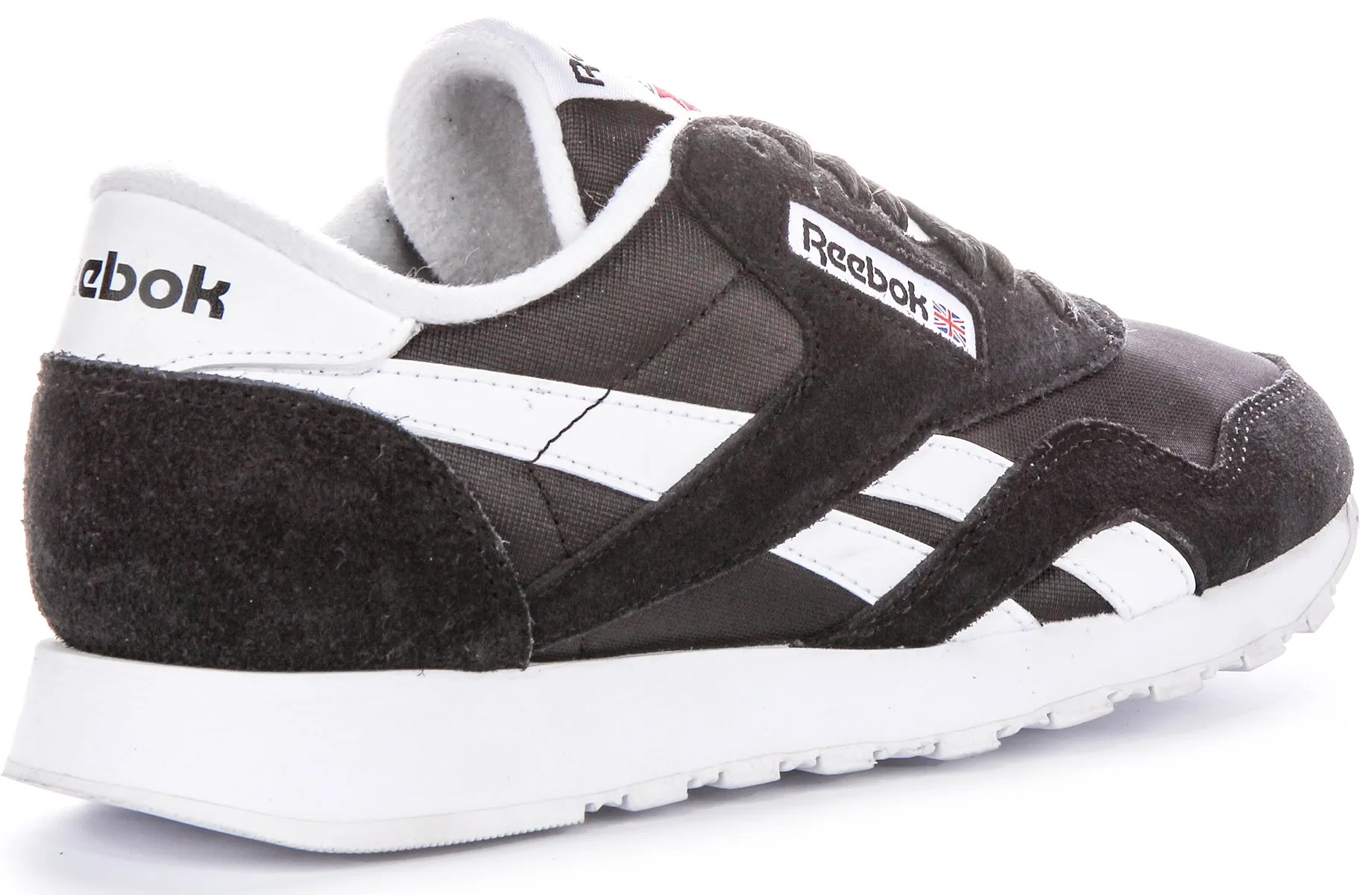 Reebok Classic Nylon In Black White For Men