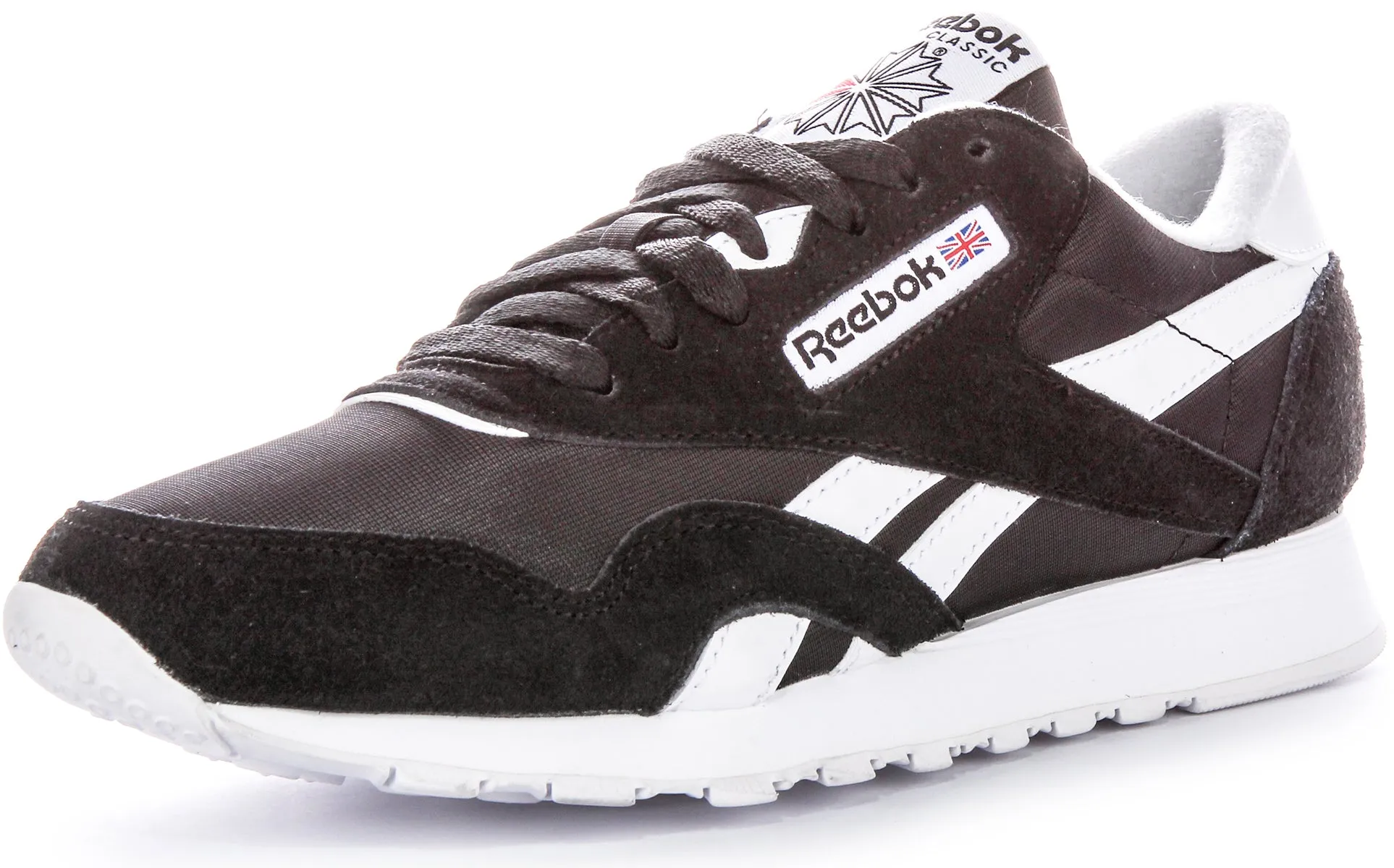 Reebok Classic Nylon In Black White For Men