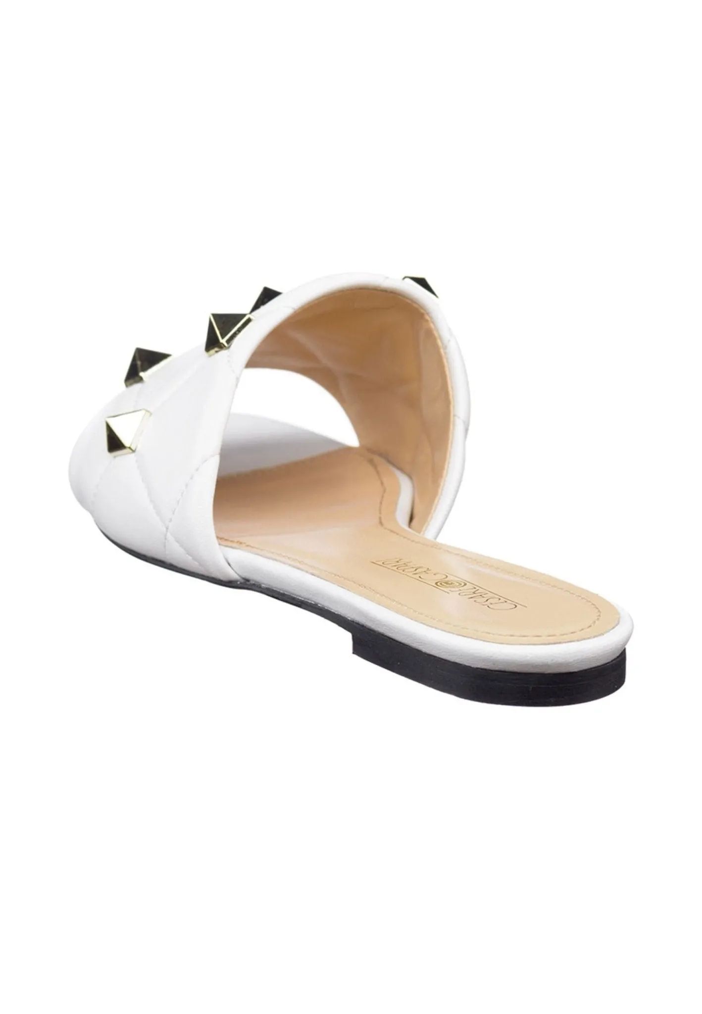 Rockstud Sandals Mila - White